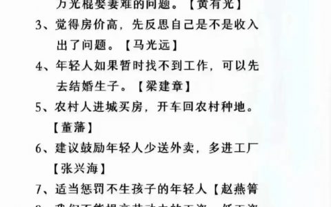 专家们2022的经典名言-黑榜